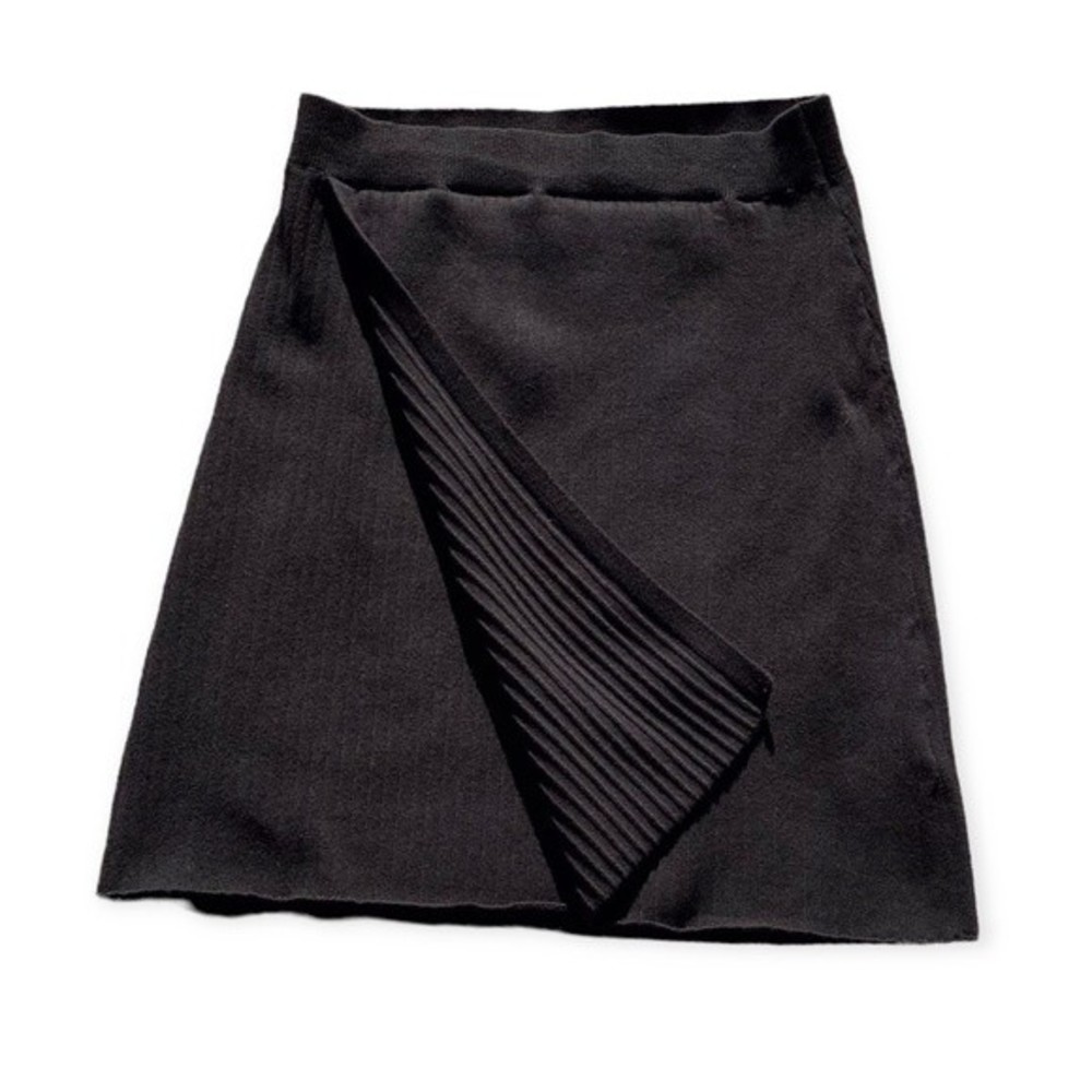 Free People Black Cotton Mini Skirt